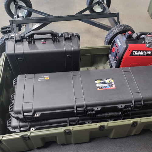 CAPE Kit open to showcase interior kit elements