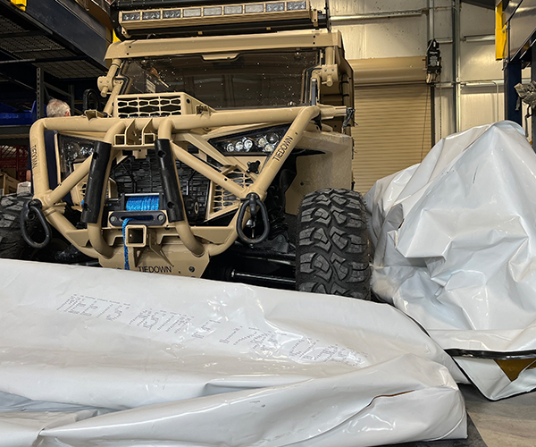 SecurePac open showing vehicle